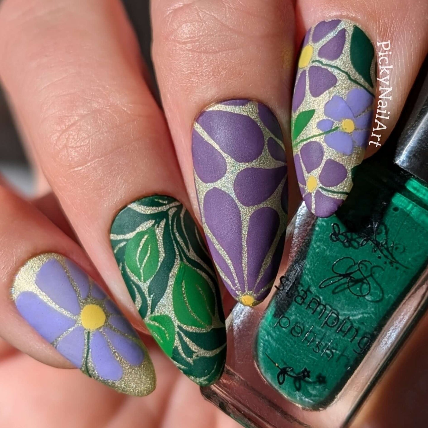 Inspire-Floral (CjS-364) Steel Nail Art Layered Stamping Plate