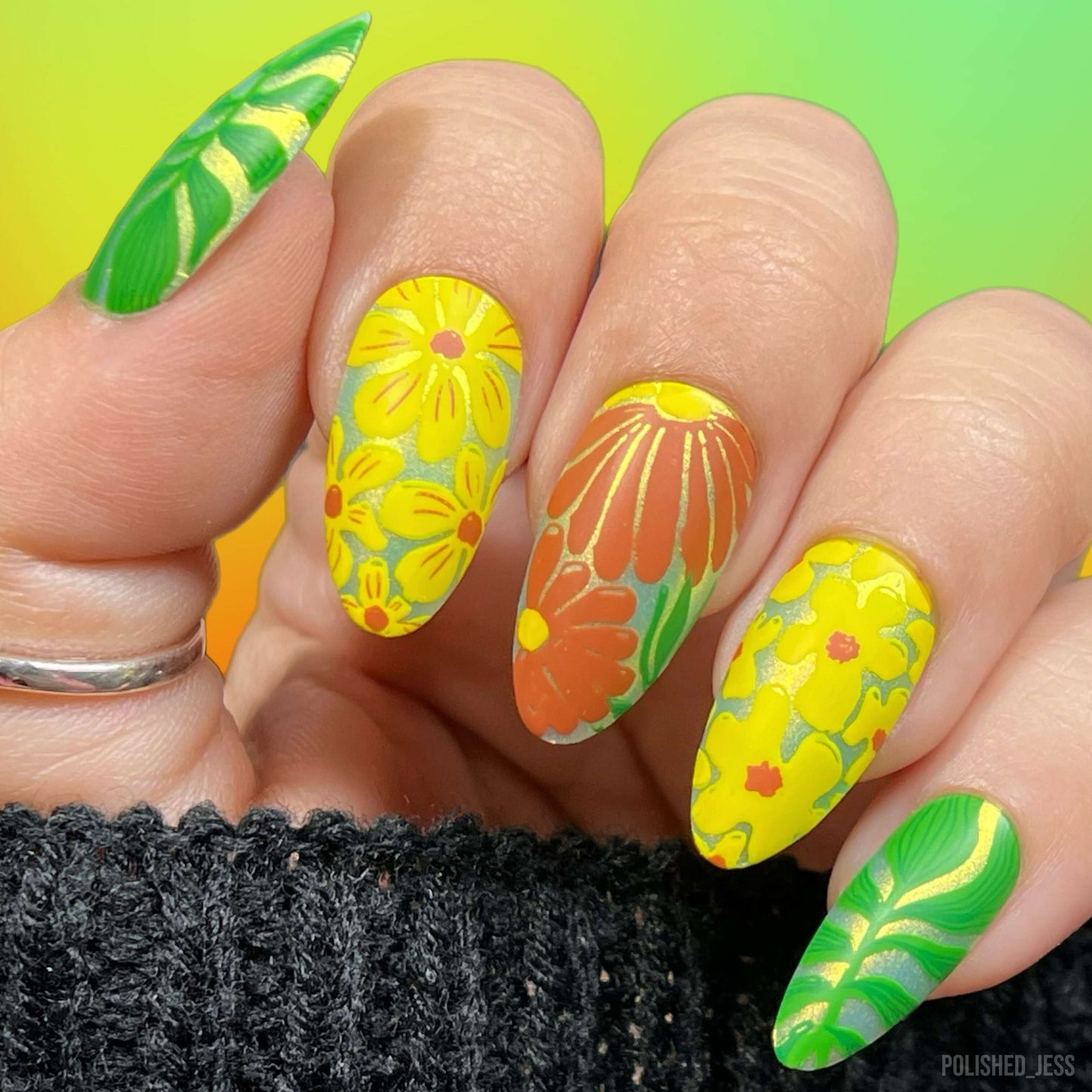 Urban Garden (CjS-365) Steel Nail Art Layered Stamping Plate