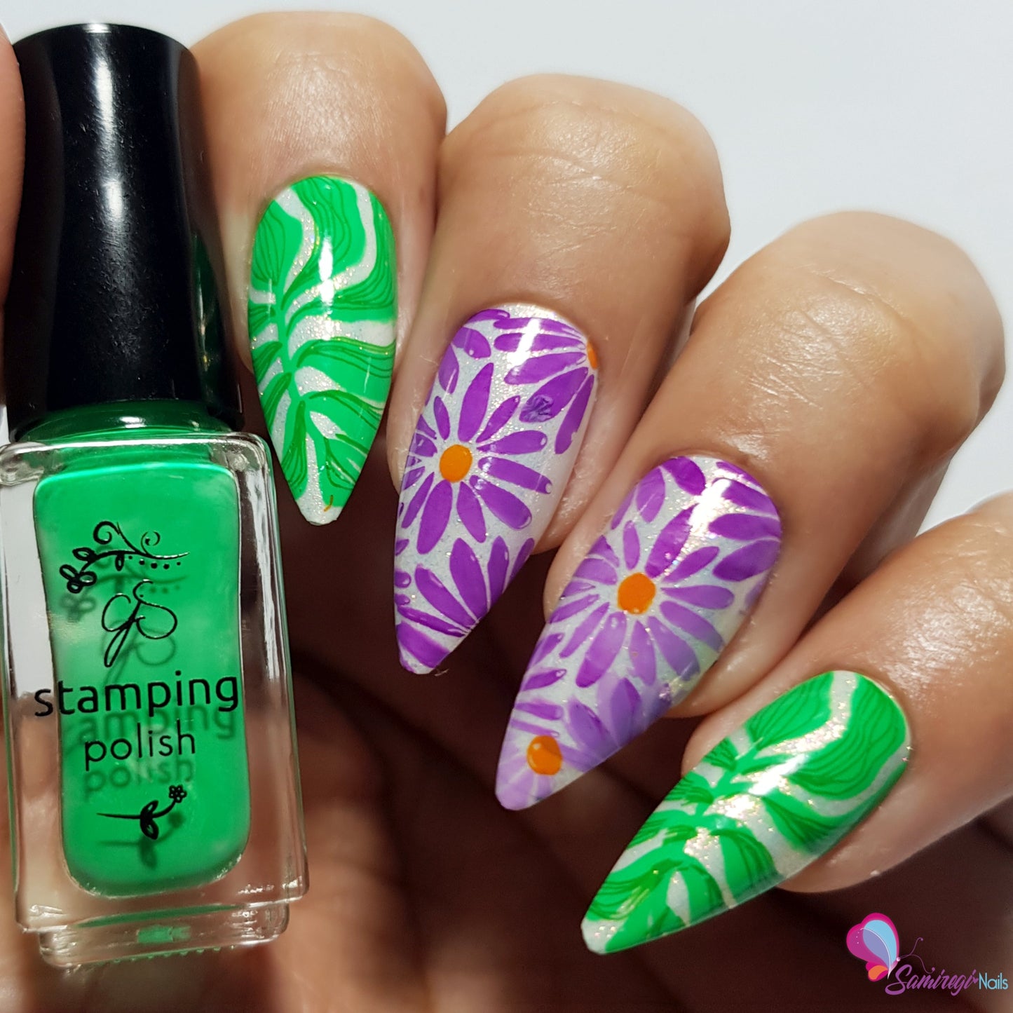 Urban Garden (CjS-365) Steel Nail Art Layered Stamping Plate