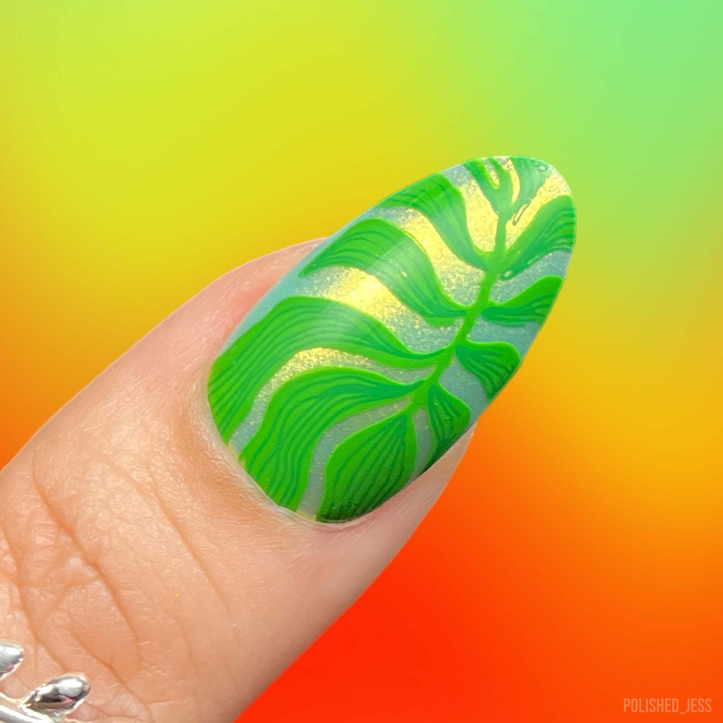 Urban Garden (CjS-365) Steel Nail Art Layered Stamping Plate