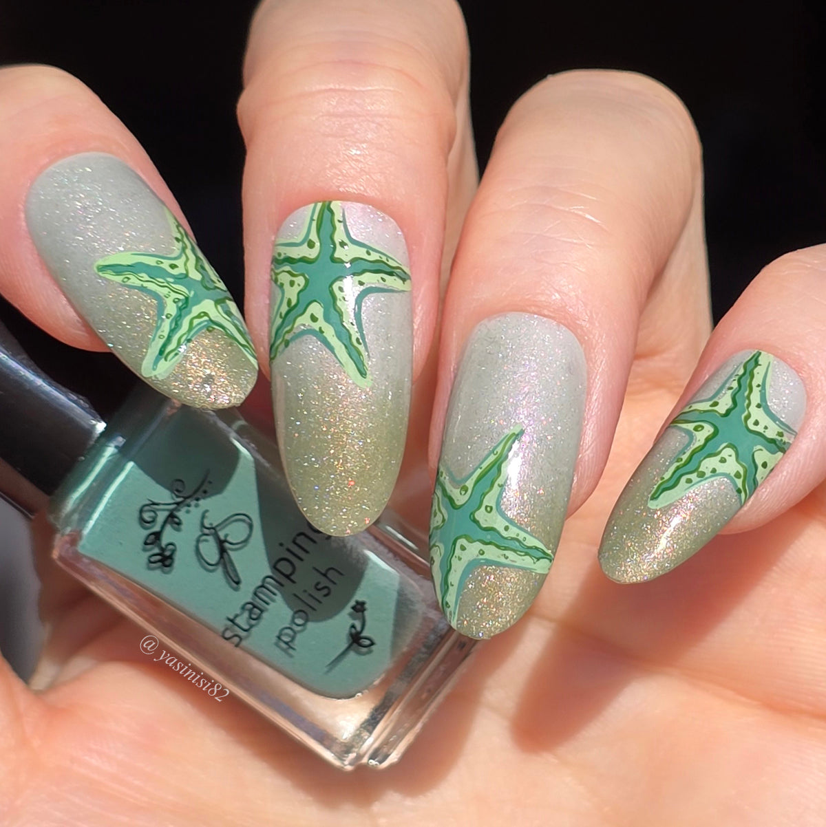 She Sells Seashells (CjS-368) Steel Nail Art Layered Stamping Plate