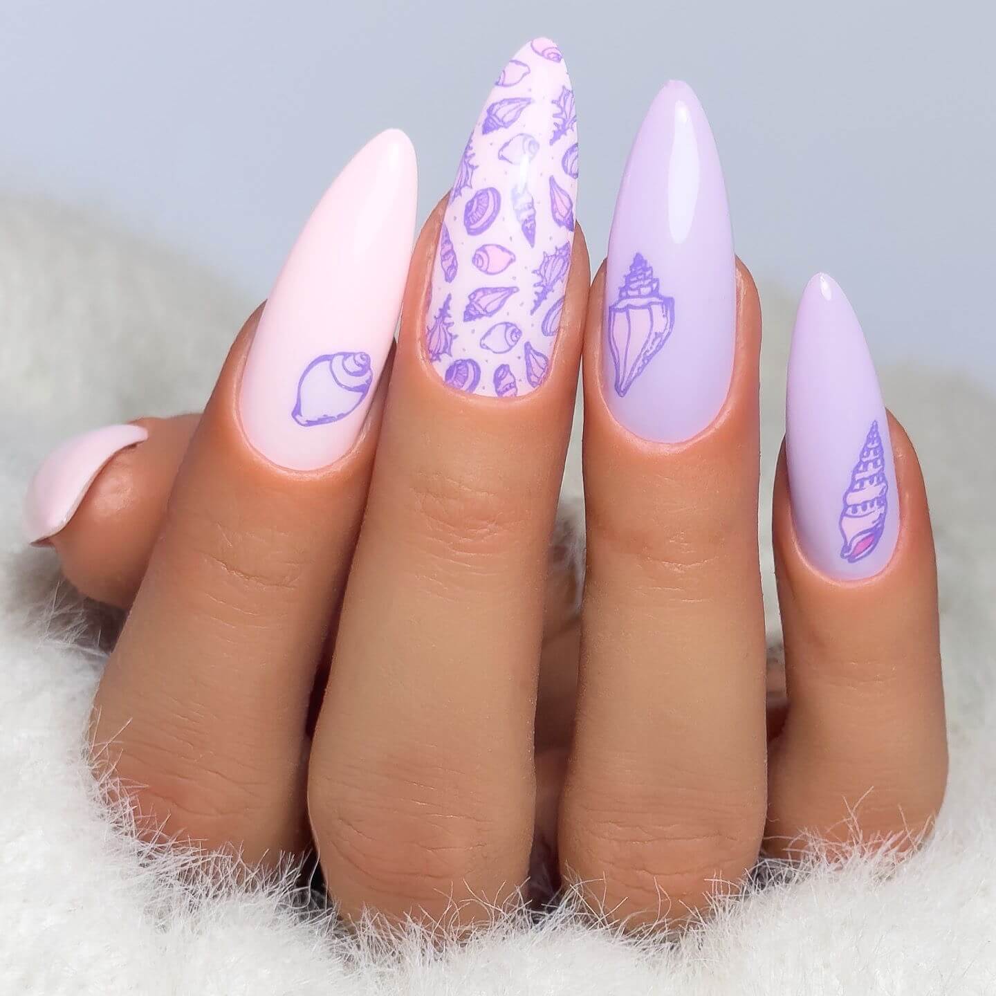 She Sells Seashells (CjS-368) Steel Nail Art Layered Stamping Plate