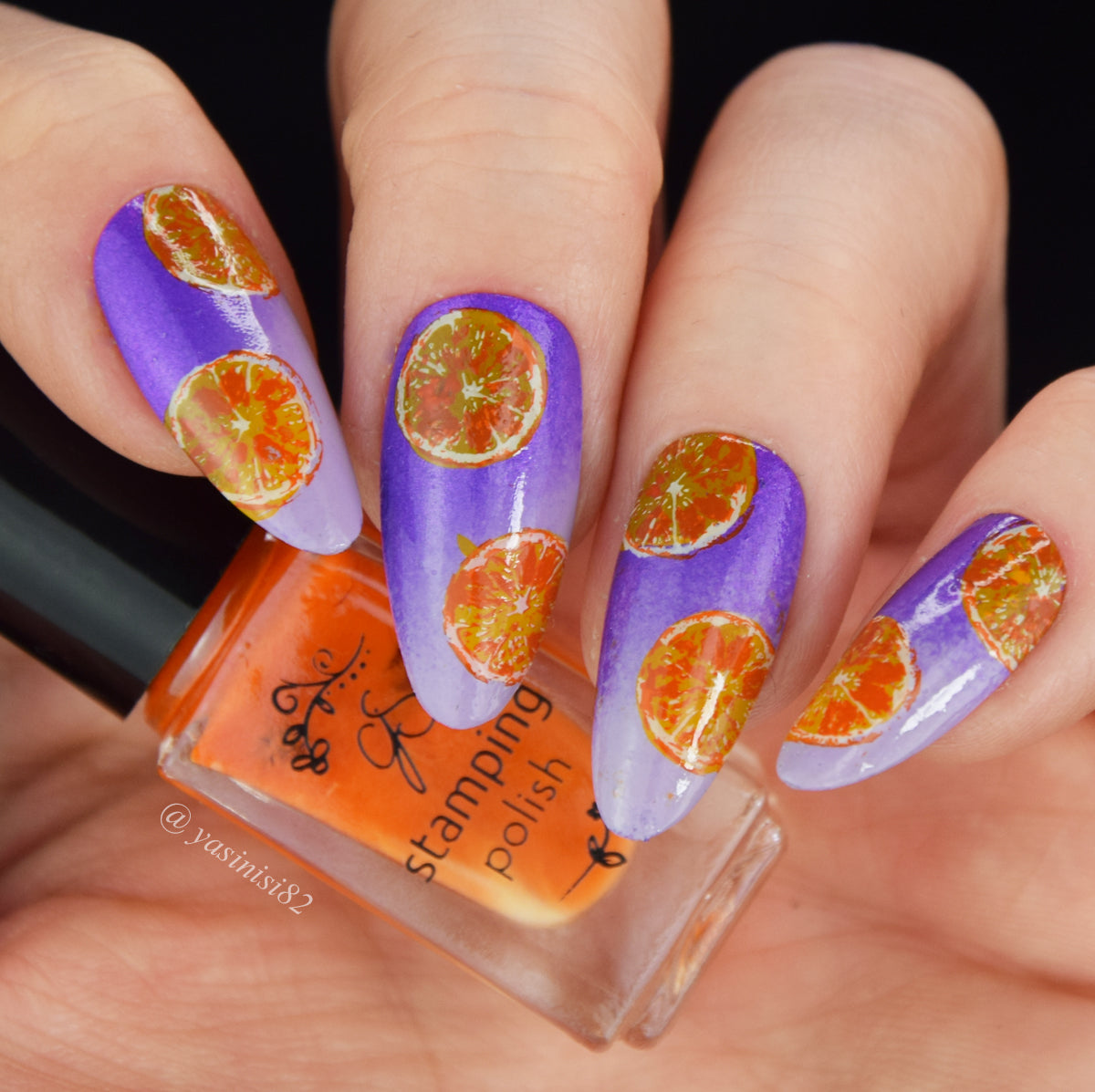 Autumn Orchard (CjS-372) Steel Nail Art Layered Stamping Plate