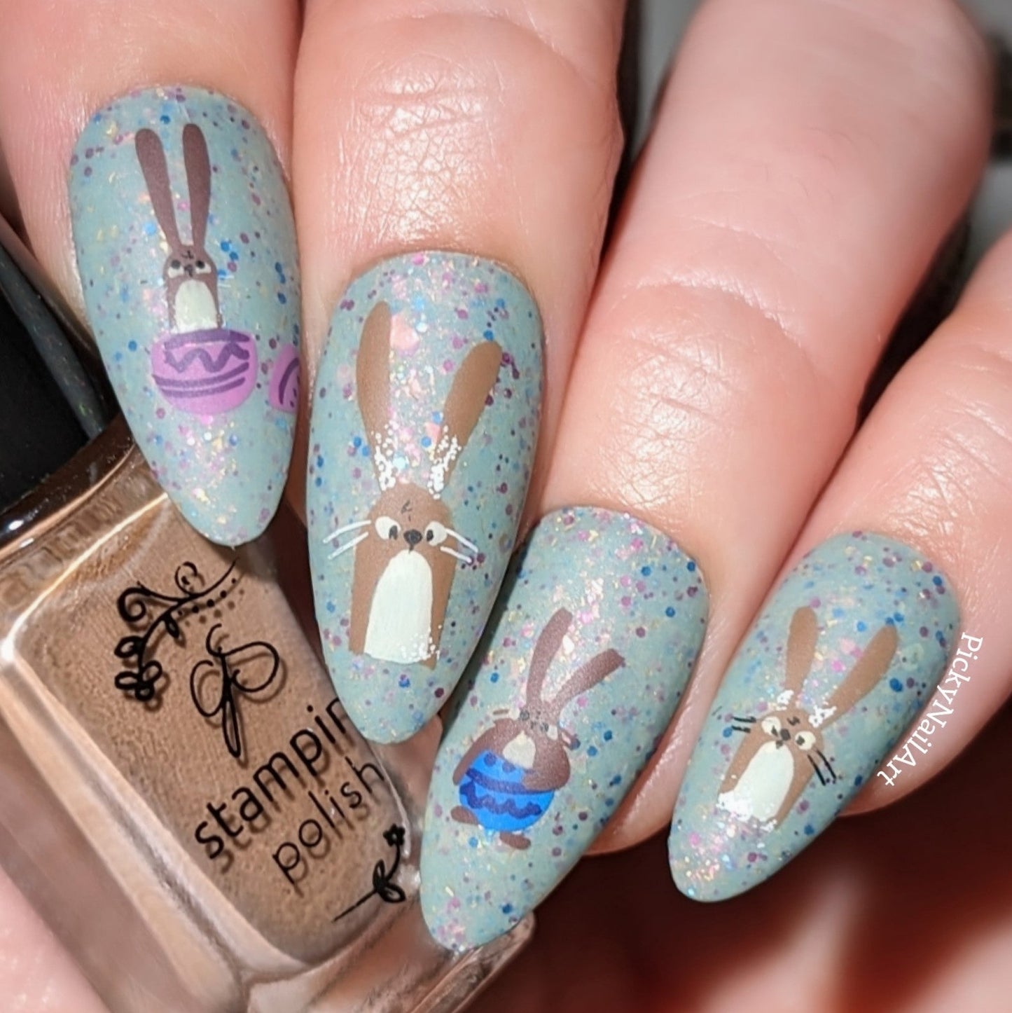 Bunny Bliss (CjSH-112) Steel Nail Art Layered Stamping Plate