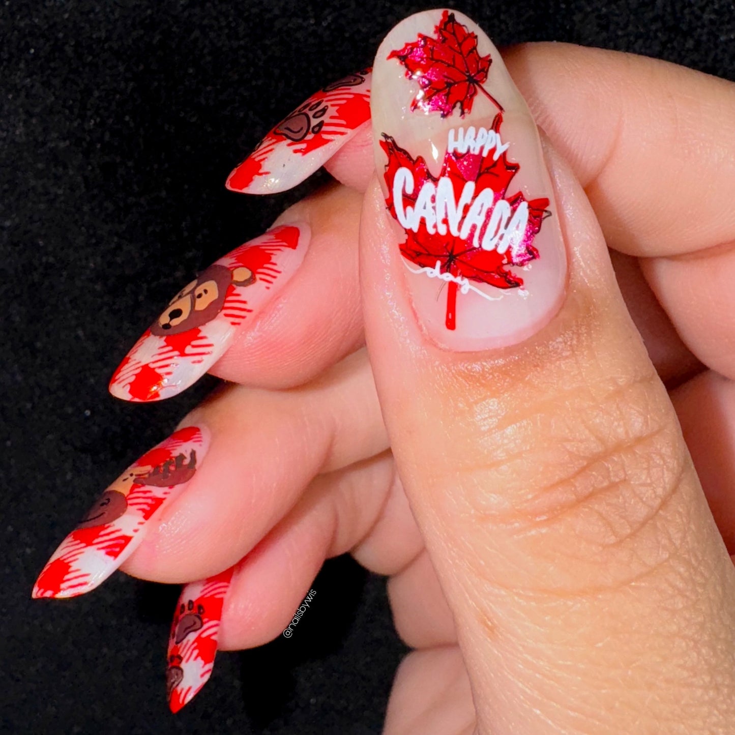 Happy Canada Day! (CjSH-113) Steel Nail Art Layered Stamping Plate