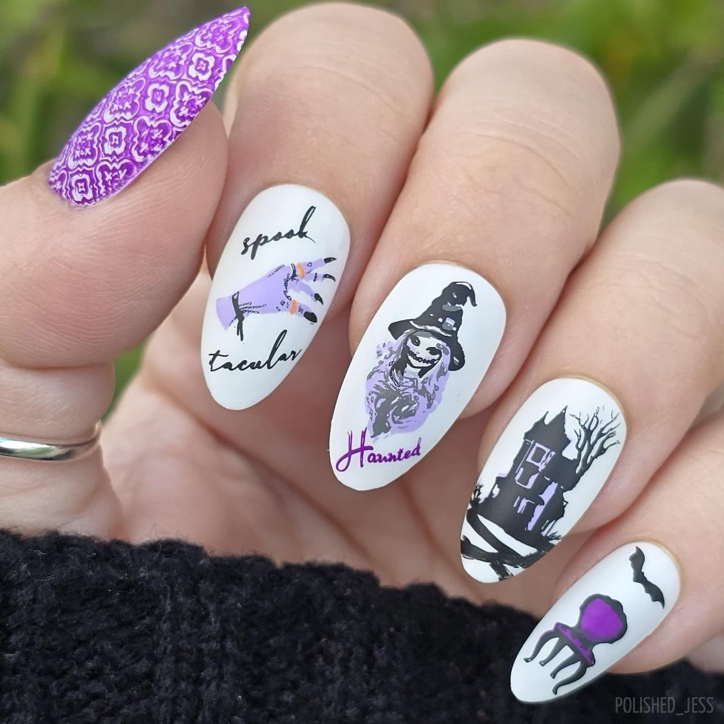Spooktacular (CjSH-116) Steel Nail Art Layered Stamping Plate