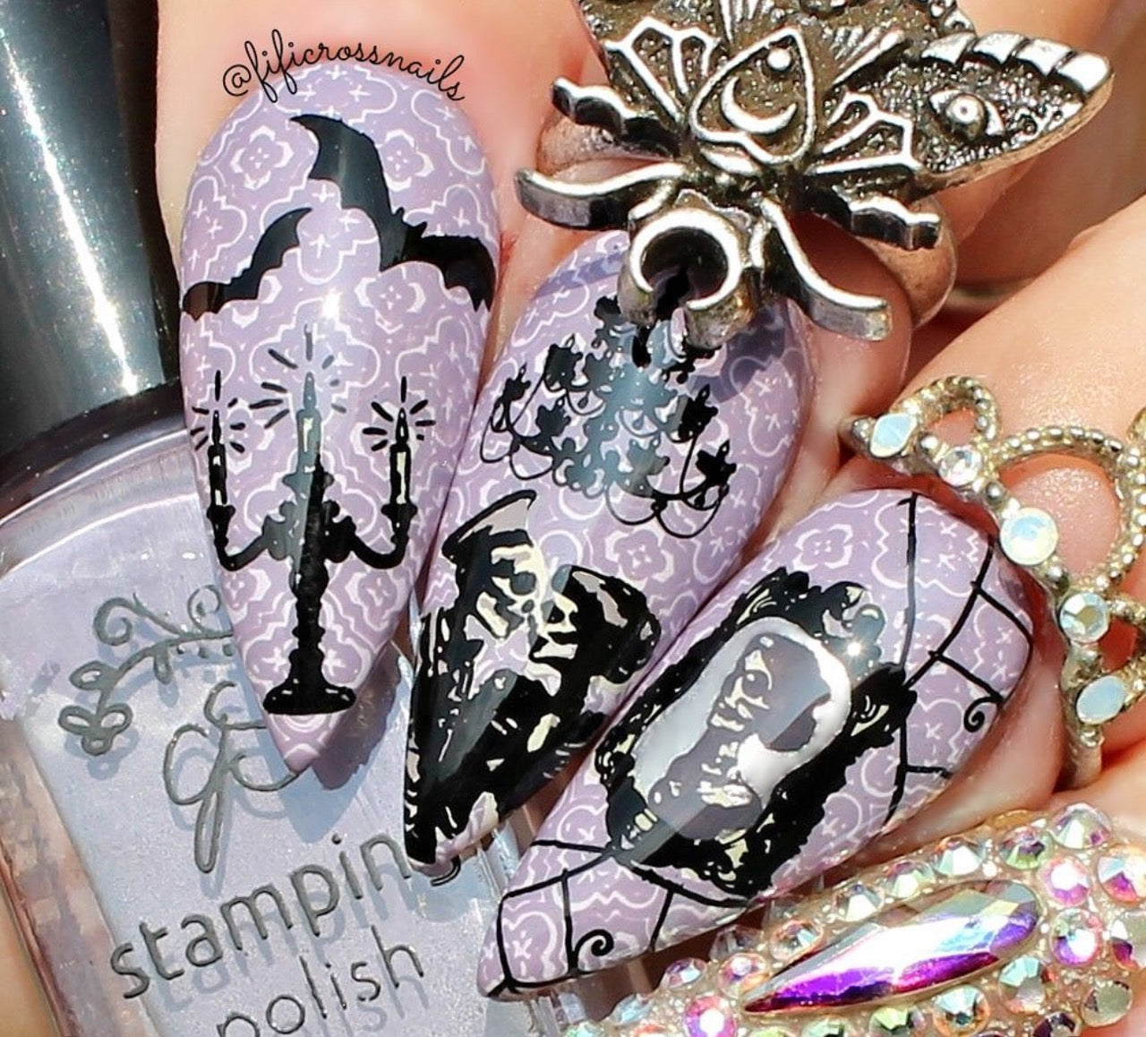 Spooktacular (CjSH-116) Steel Nail Art Layered Stamping Plate