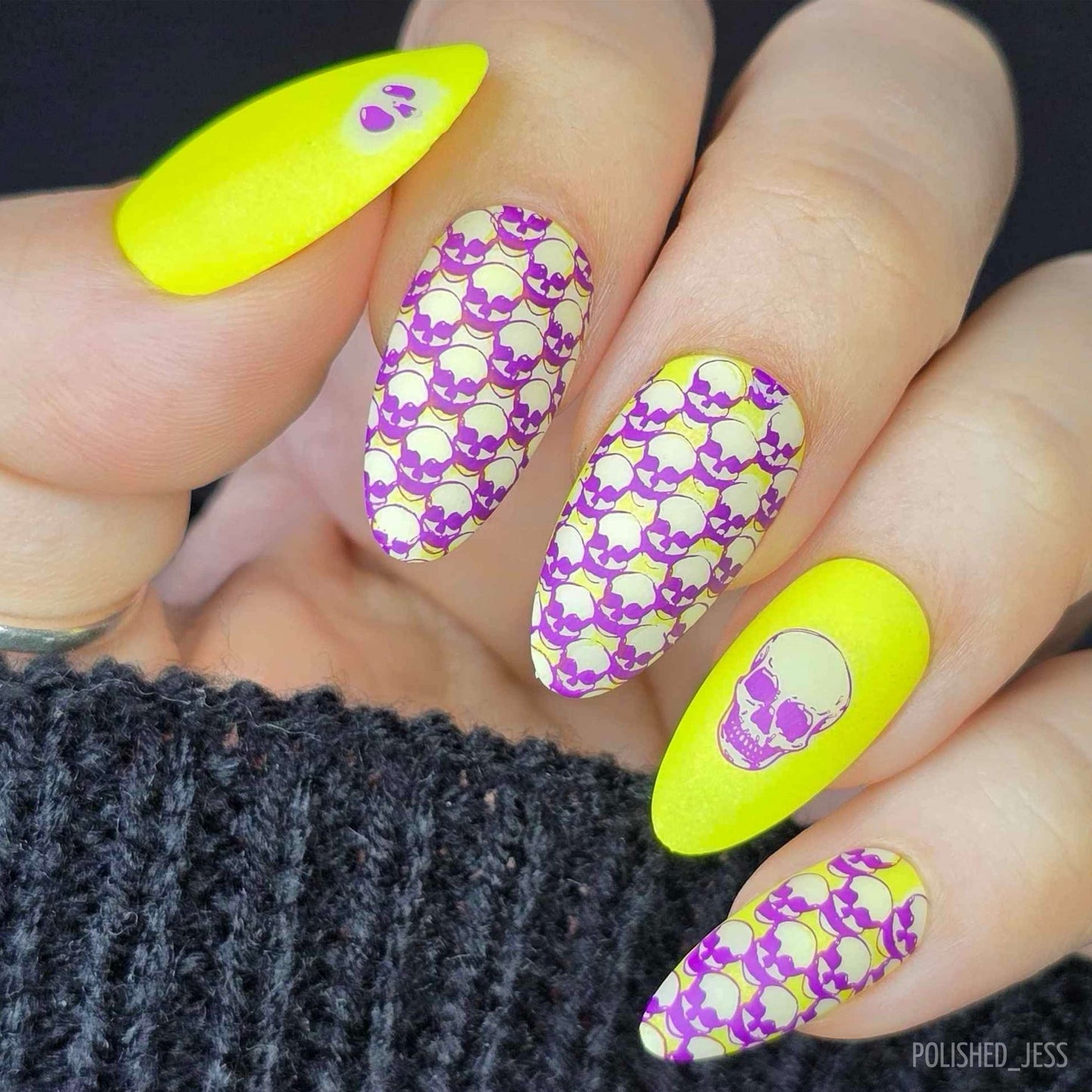 Wallpaper - Skeletons (CjSH-118) Steel Nail Art Layered Stamping Plate