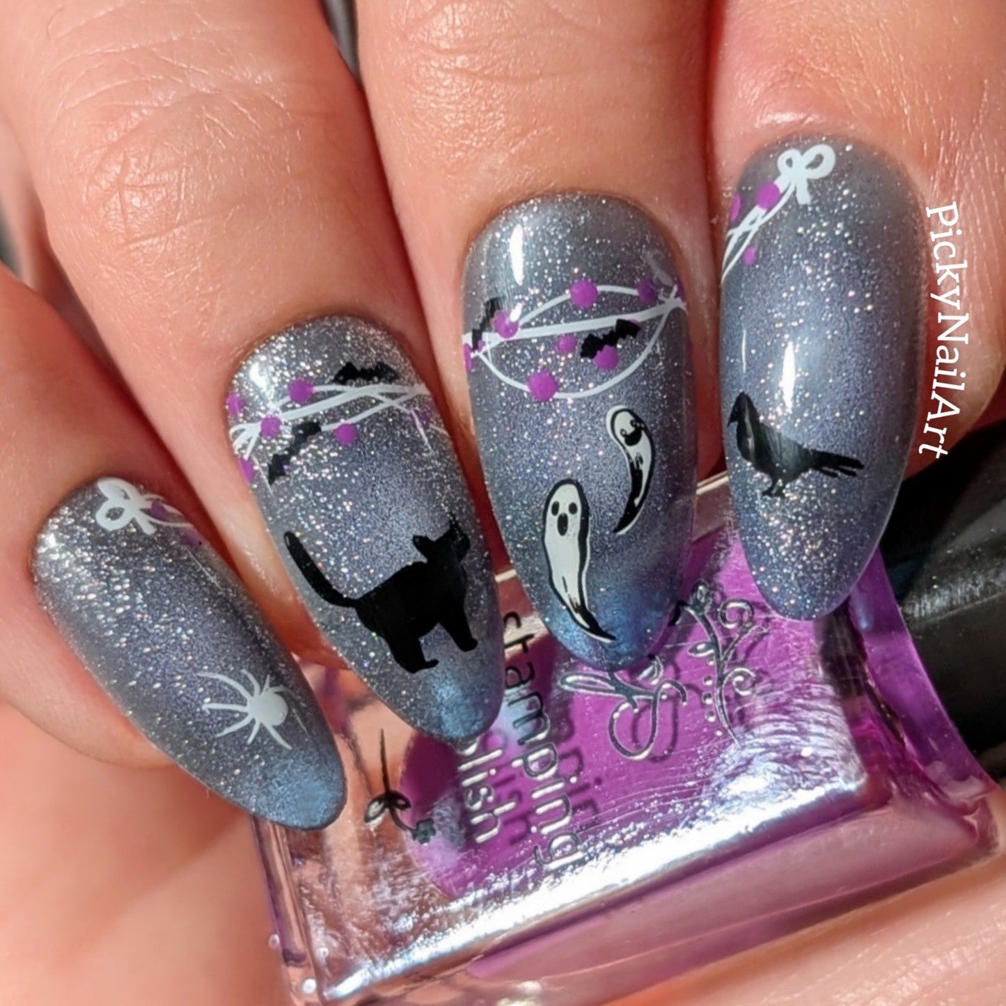 Creep it Real (CjSH-120) Steel Nail Art Layered Stamping Plate
