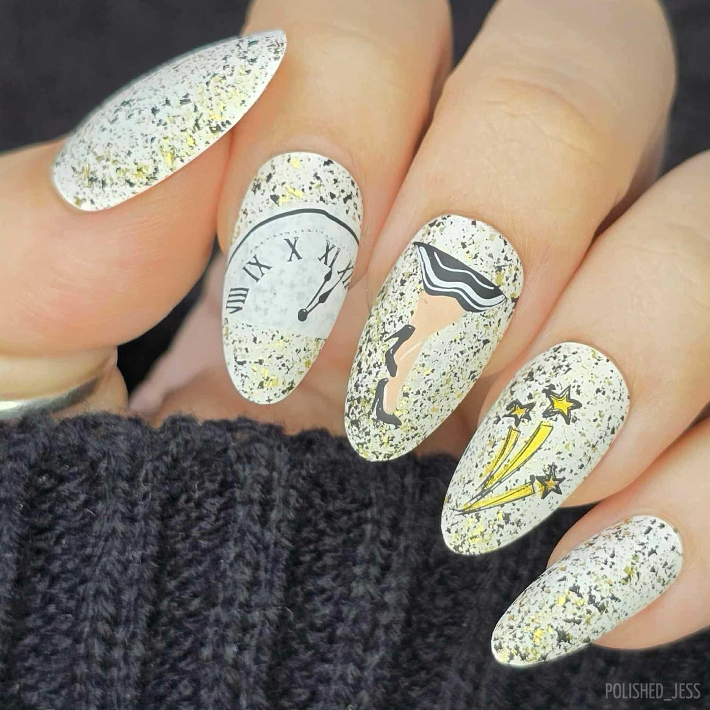 Dance with Me (CjSH-124) Steel Nail Art Layered Stamping Plate