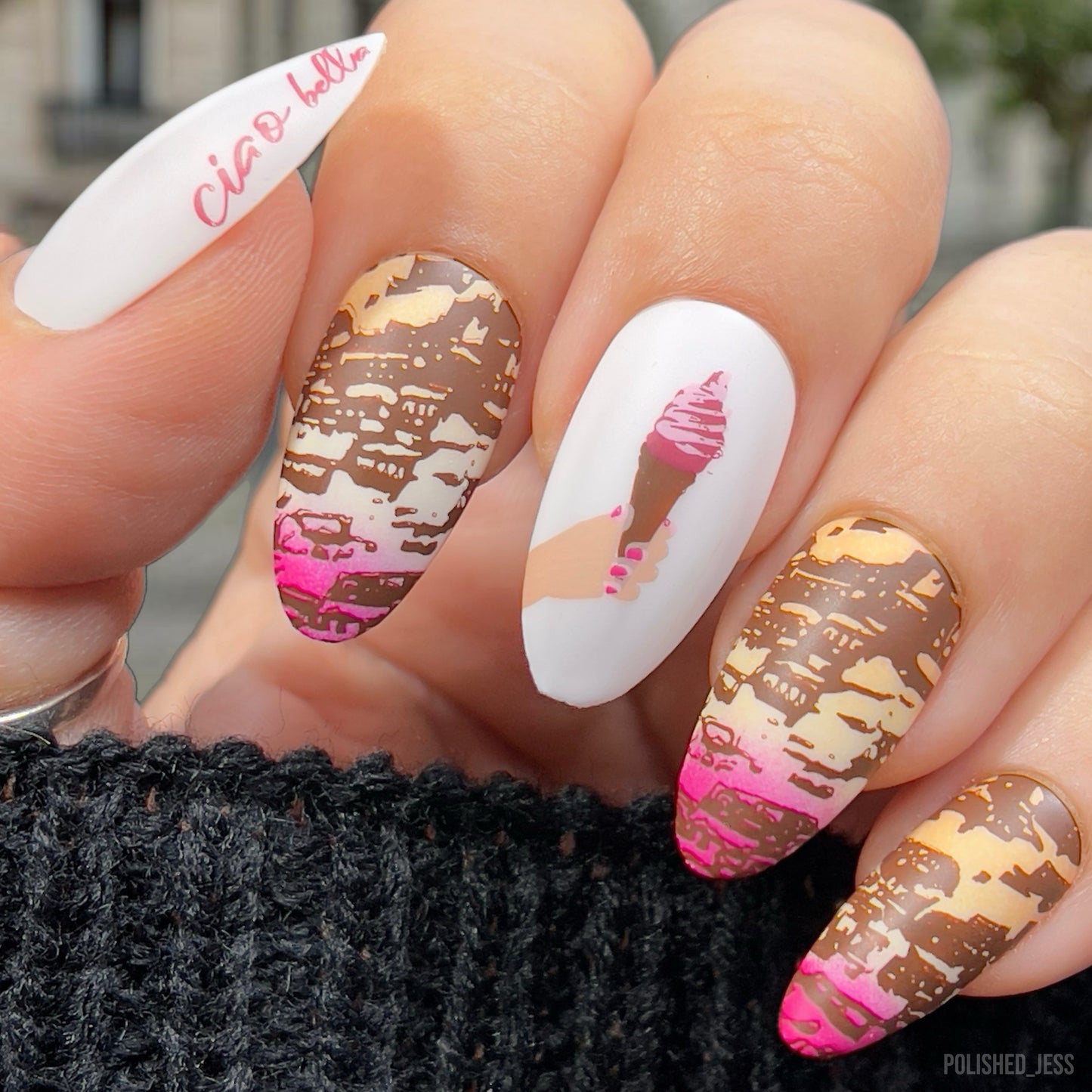 Ciao Bella (CjSLE-10) Steel Nail Art Layered Stamping Plate
