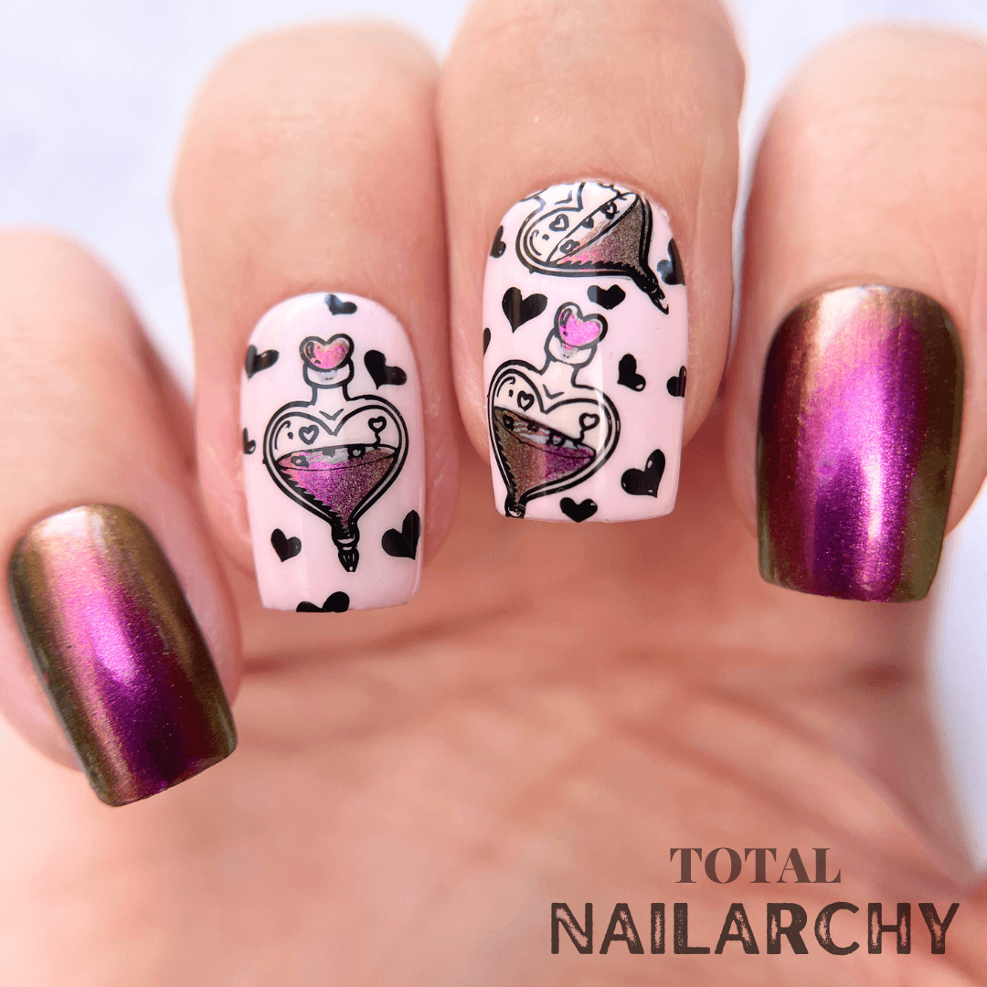 My Creepy Valentine (CjSV-42) Steel Layered Nail Art Stamping Plate