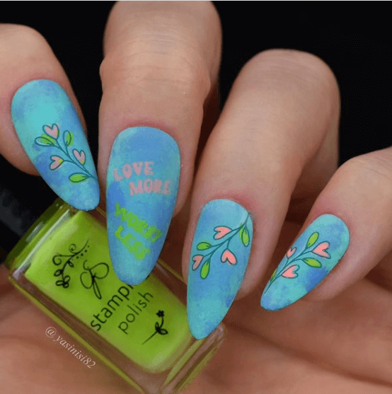 Love Bug (CjSV-43) Steel Layered Nail Art Stamping Plate
