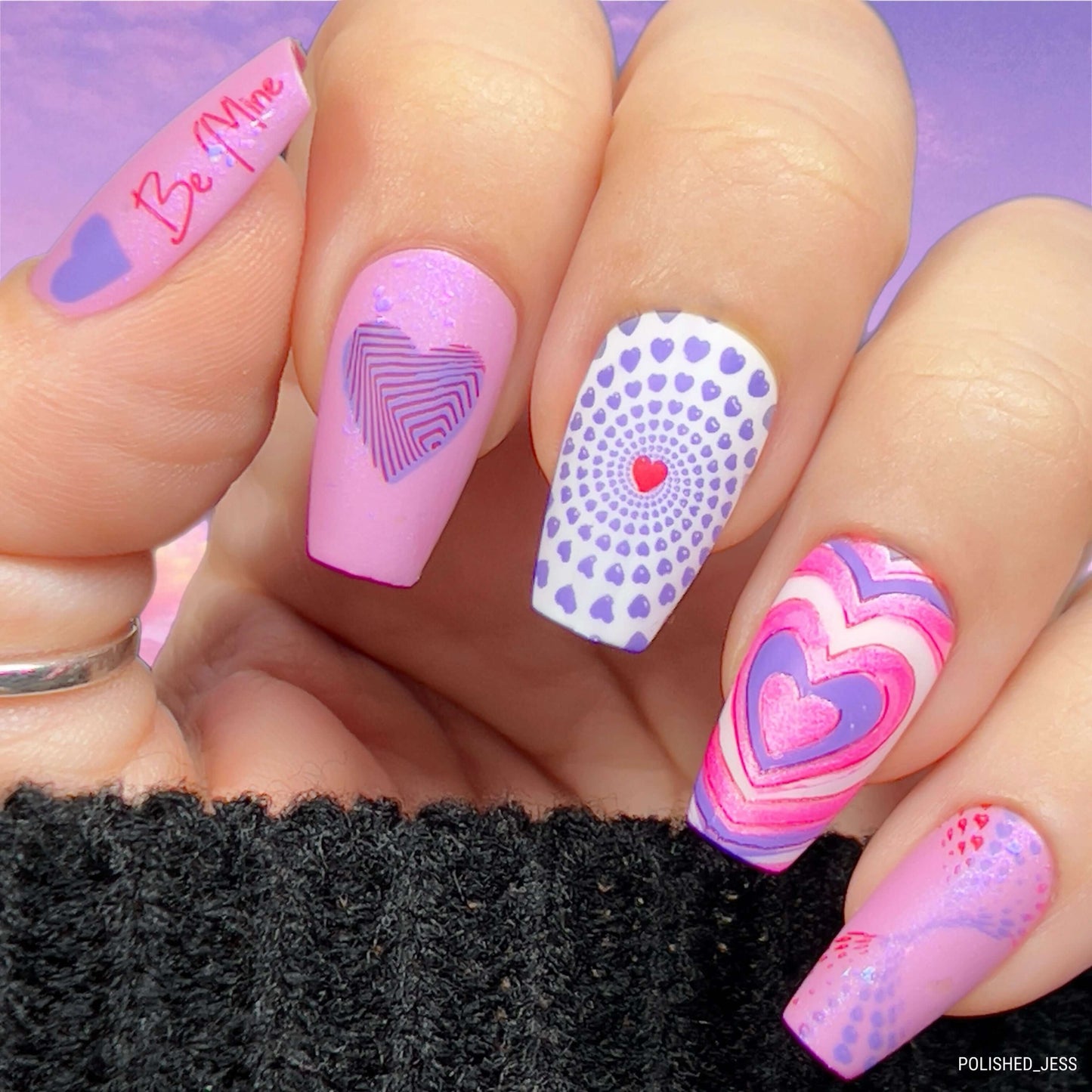 Heart's Desire (CjSV-47) Steel Nail Art Stamping Plate