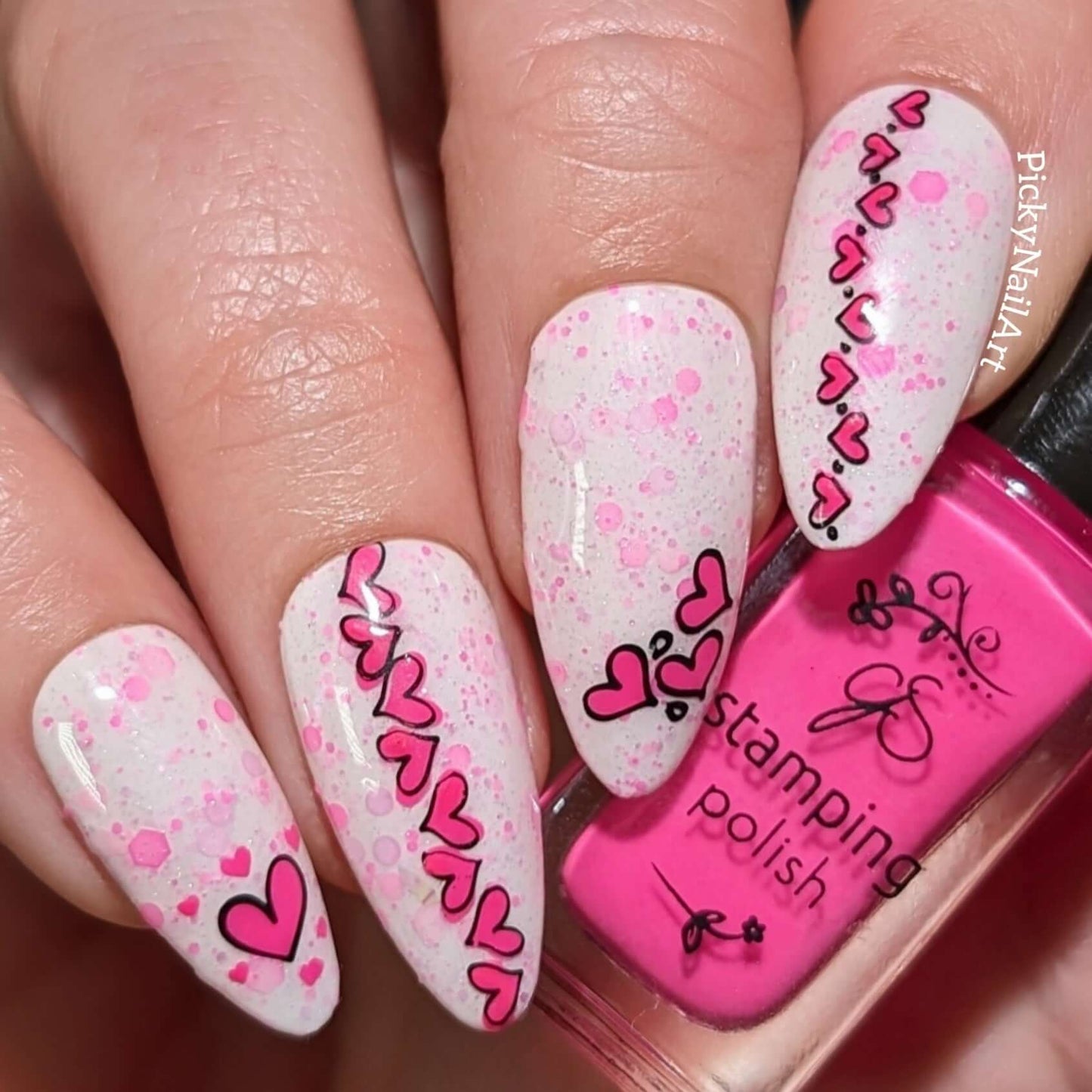 Love Connection (CjSV-50) Steel Nail Art Stamping Plate