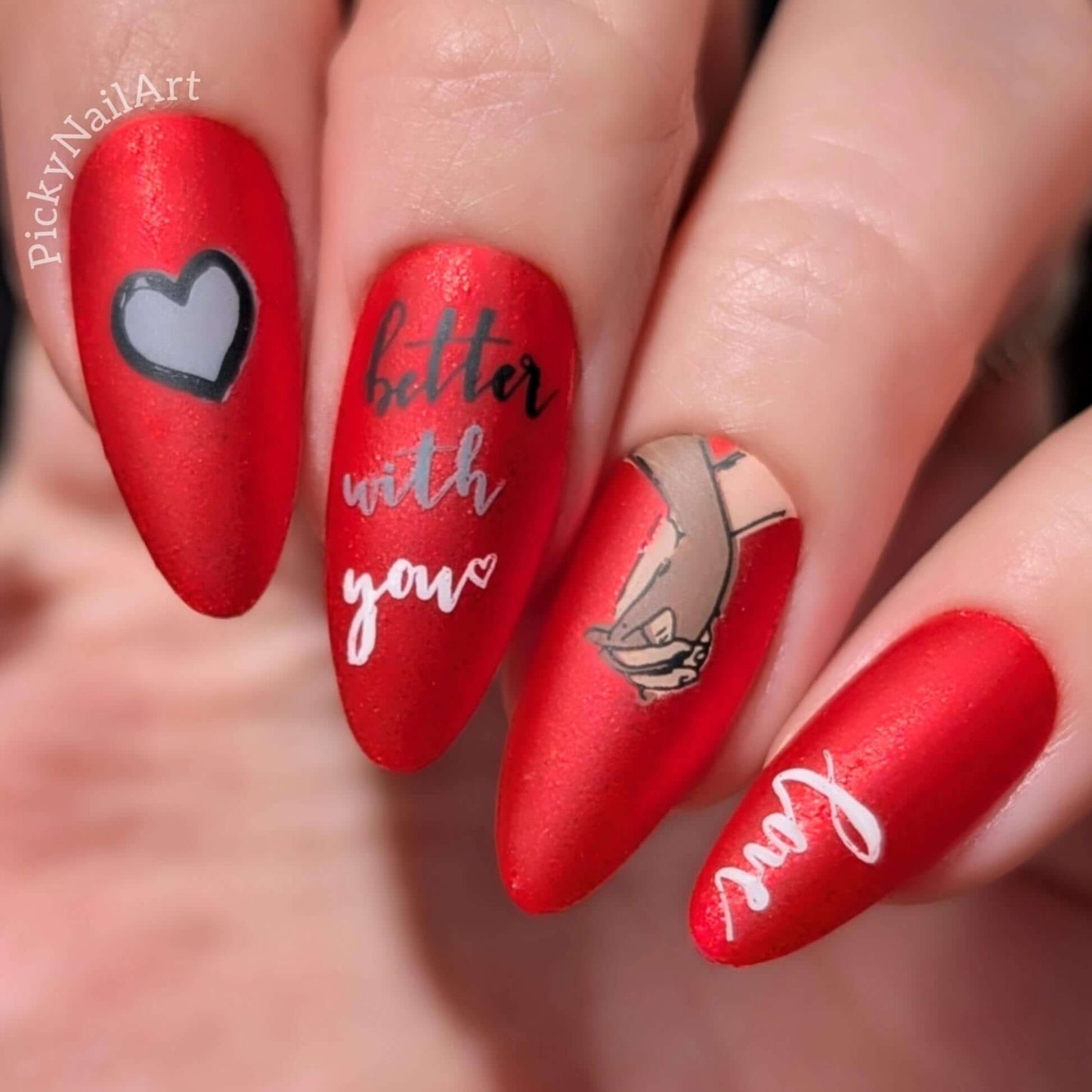 Better with You (CjSV-52) Steel Nail Art Layered Stamping Plate
