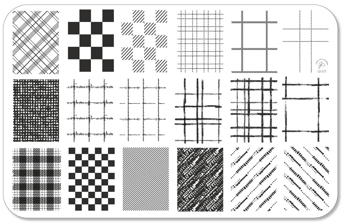 Winter Weave (CjS-375) Steel Nail Art Layered Stamping Plate