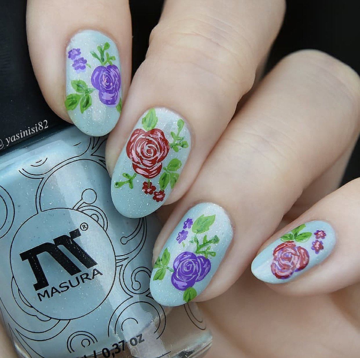 All is Rose-y (CjS-92) Steel Nail Art Layered Stamping Plate